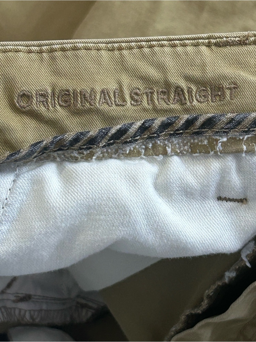 American Eagle Pants Mens 34x32 Beige Next Level Flex Original Straight Chino - Picture 6 of 10